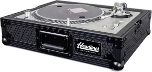Headliner Pitch Black Turntable Flight Case, Fits Most Standard DJ Turntables
