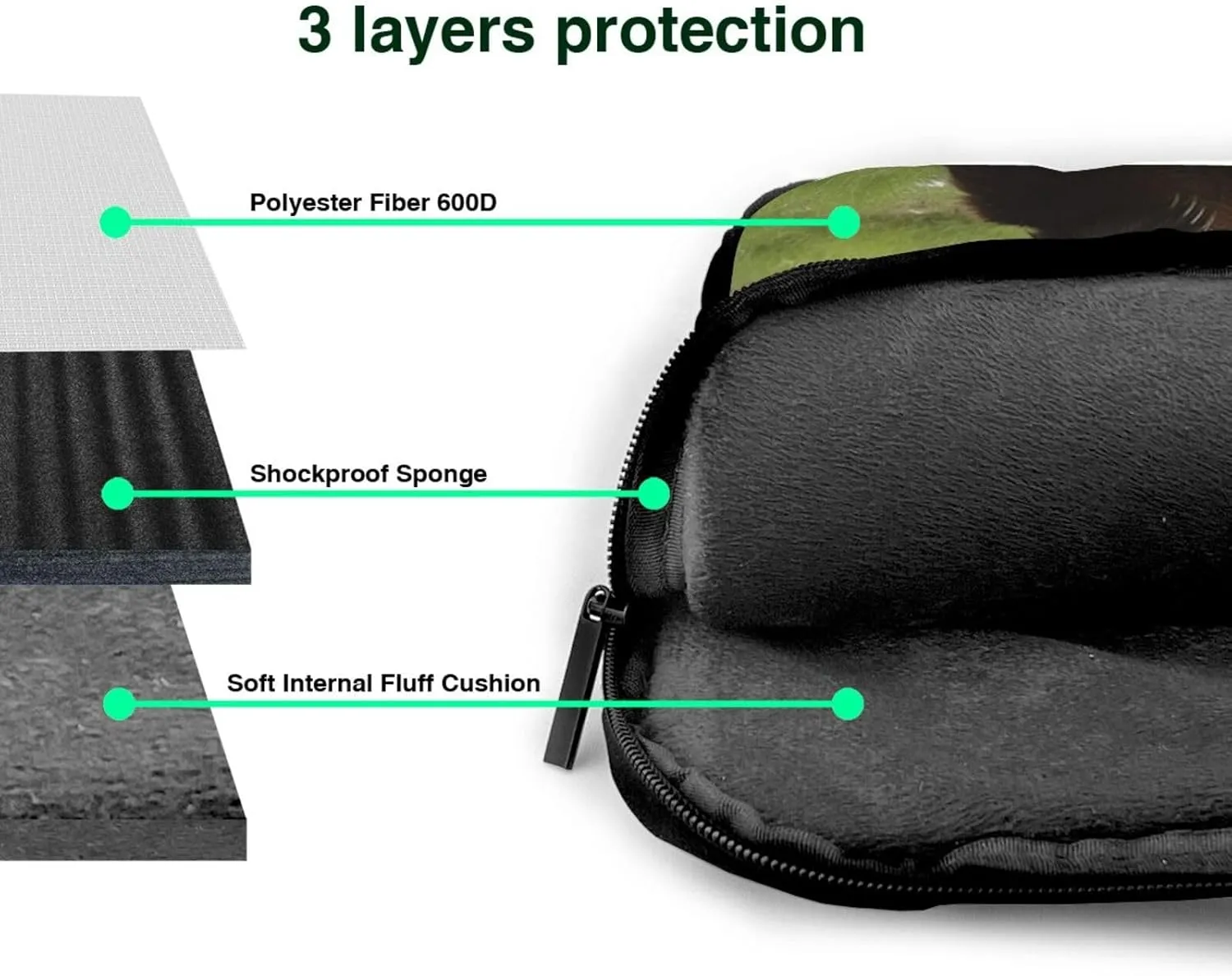 Hi Bear Sit on the lawn Laptop Tote Bag for Men Women Laptop Sleeve Shoulder Briefcase Messenger Computer Bag
