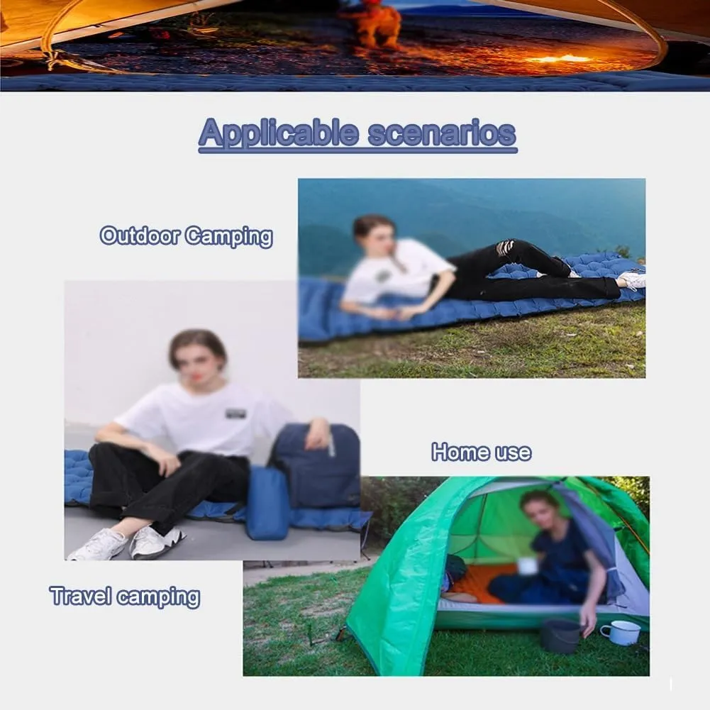 Hiking Equipment,camping Quilt Ultralight,camp Bed,Moisture-proof and Warm, Lightweight and Portable, Press-fit Inflatable Mattress for Camping in The Wild(Black)