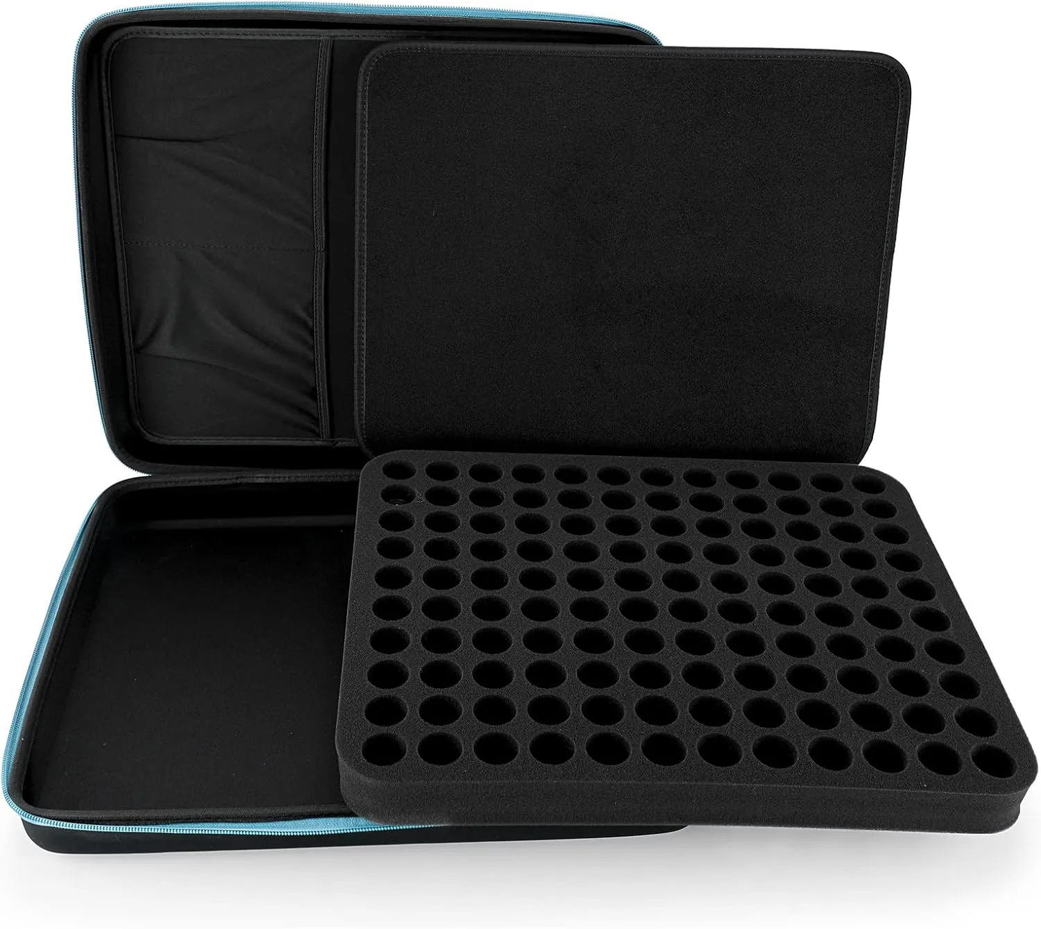 Hipiwe 120 Bottle EVA Essential Oil Storage Carrying Case Hard Shell Exterior Essential Oils Organizer Holder Traveling Bag with Foam Insert, Holds 5ml 10ml 15ml Essential Oils