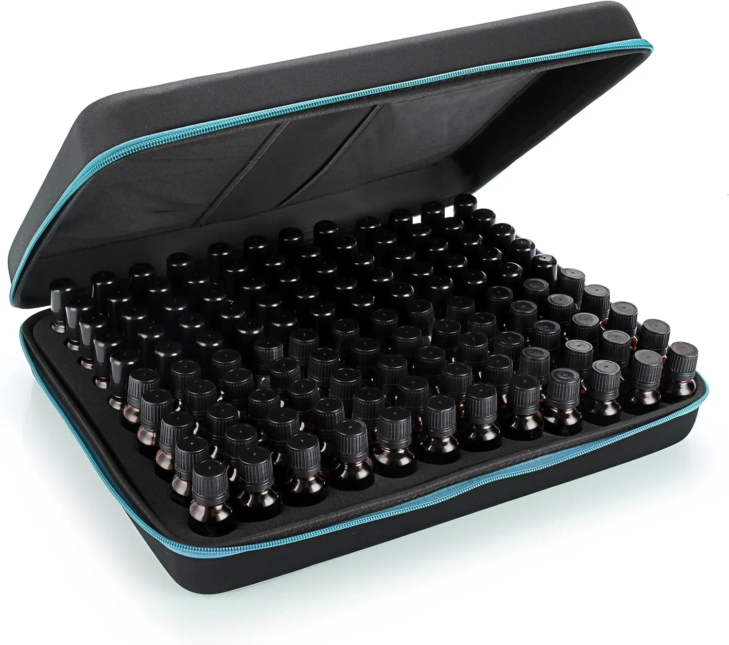 Hipiwe 120 Bottle EVA Essential Oil Storage Carrying Case Hard Shell Exterior Essential Oils Organizer Holder Traveling Bag with Foam Insert, Holds 5ml 10ml 15ml Essential Oils