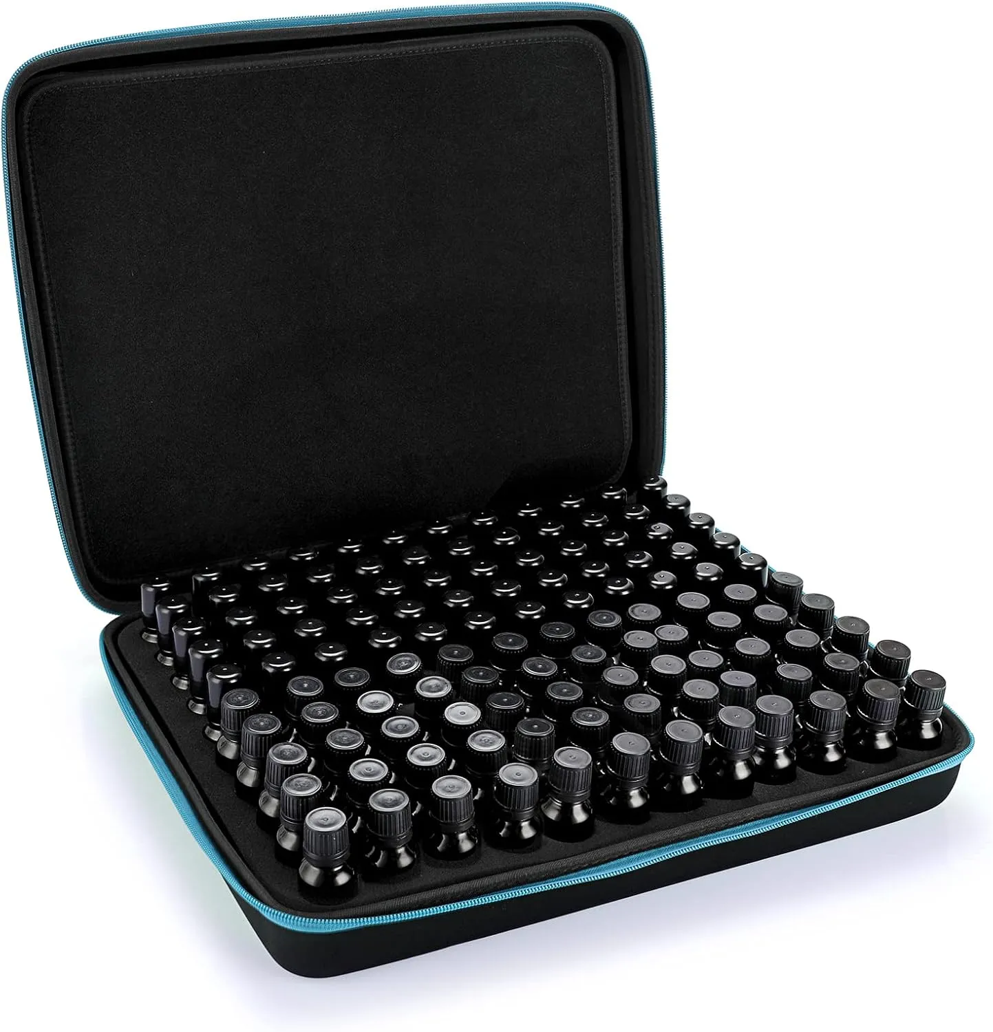 Hipiwe 120 Bottle EVA Essential Oil Storage Carrying Case Hard Shell Exterior Essential Oils Organizer Holder Traveling Bag with Foam Insert, Holds 5ml 10ml 15ml Essential Oils