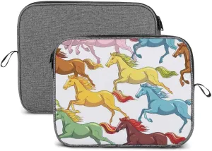 Horses Run Wild Laptop Bag Protective Laptop Sleeve Bag Briefcase Carrying Case Handbags for Men Women