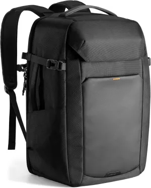 Inateck 40L Carry On Travel Laptop Backpack, TSA Friendly, Flight Approved, With Separate Shoe Compartment, Splash-resistant Hand Luggage for Men Women, Compatible with 17 inch Laptop, Black