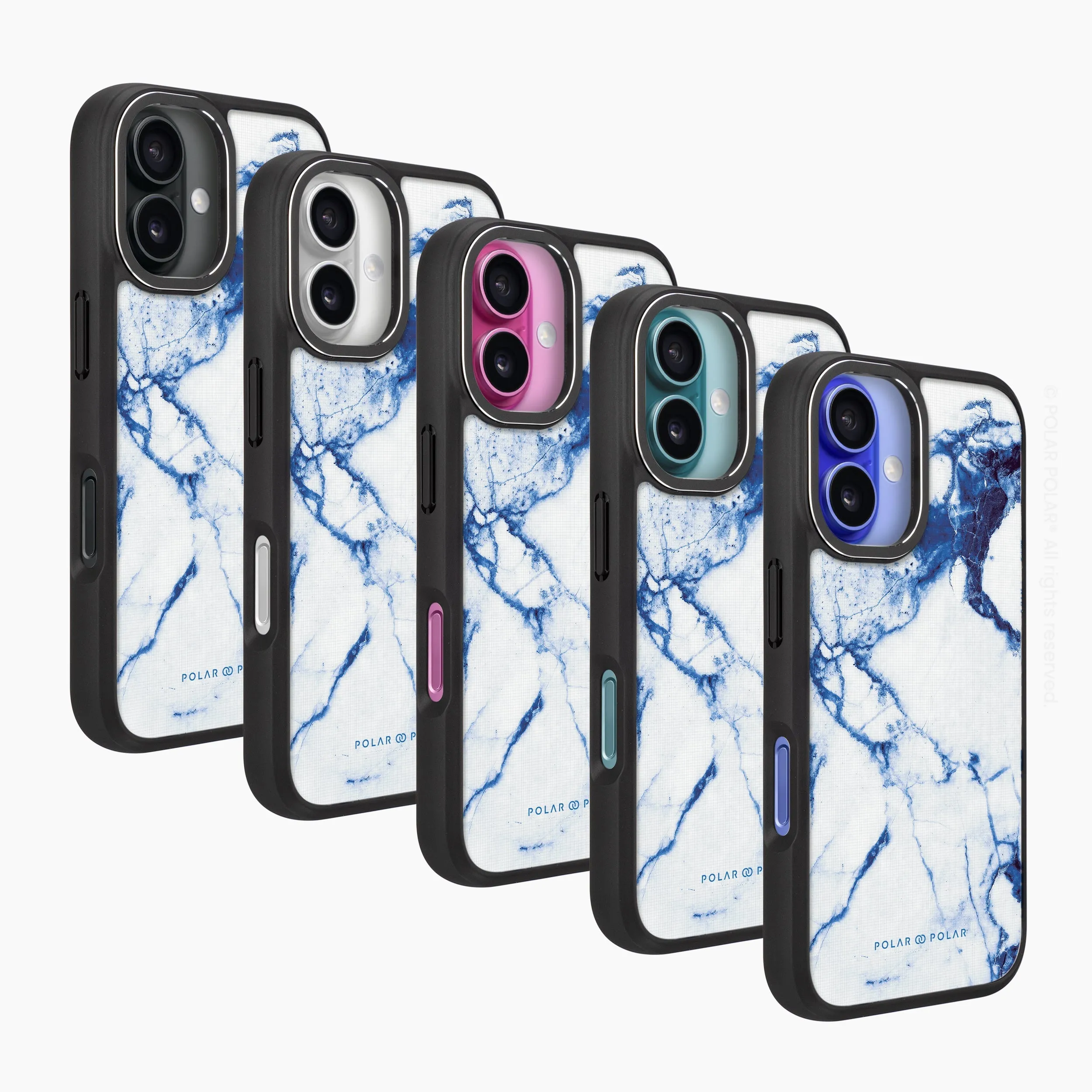 Indigo Vase - iPhone 16 Frosted Black Bumper MagSafe Case
