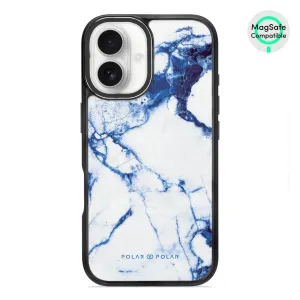 Indigo Vase - iPhone 16 Frosted Black Bumper MagSafe Case
