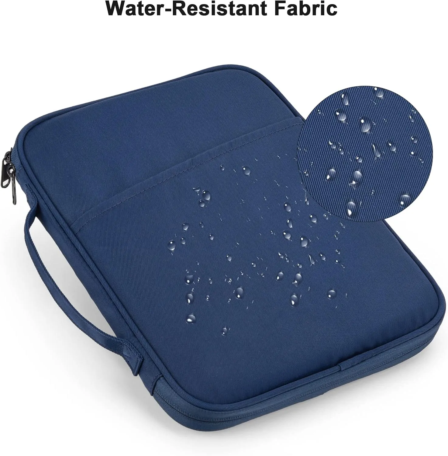 iPad Pro 11 Inch Sleeve Case, Travel Tablet Carrying Bag for iPad Pro 11-in (M4), iPad 10.9 (10th Gen), iPad Air 11-in (M2), Galaxy Tab S9/S8 (Navy Blue-11)
