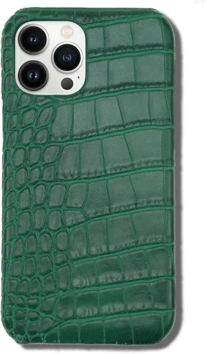 iPhone 14 Case Leather Classic Retro Pattern Cover Soft TPU Slim Shockproof Phone Cases Designer Leather Case for iPhone 14 Case Fashion Luxury Elegant Green