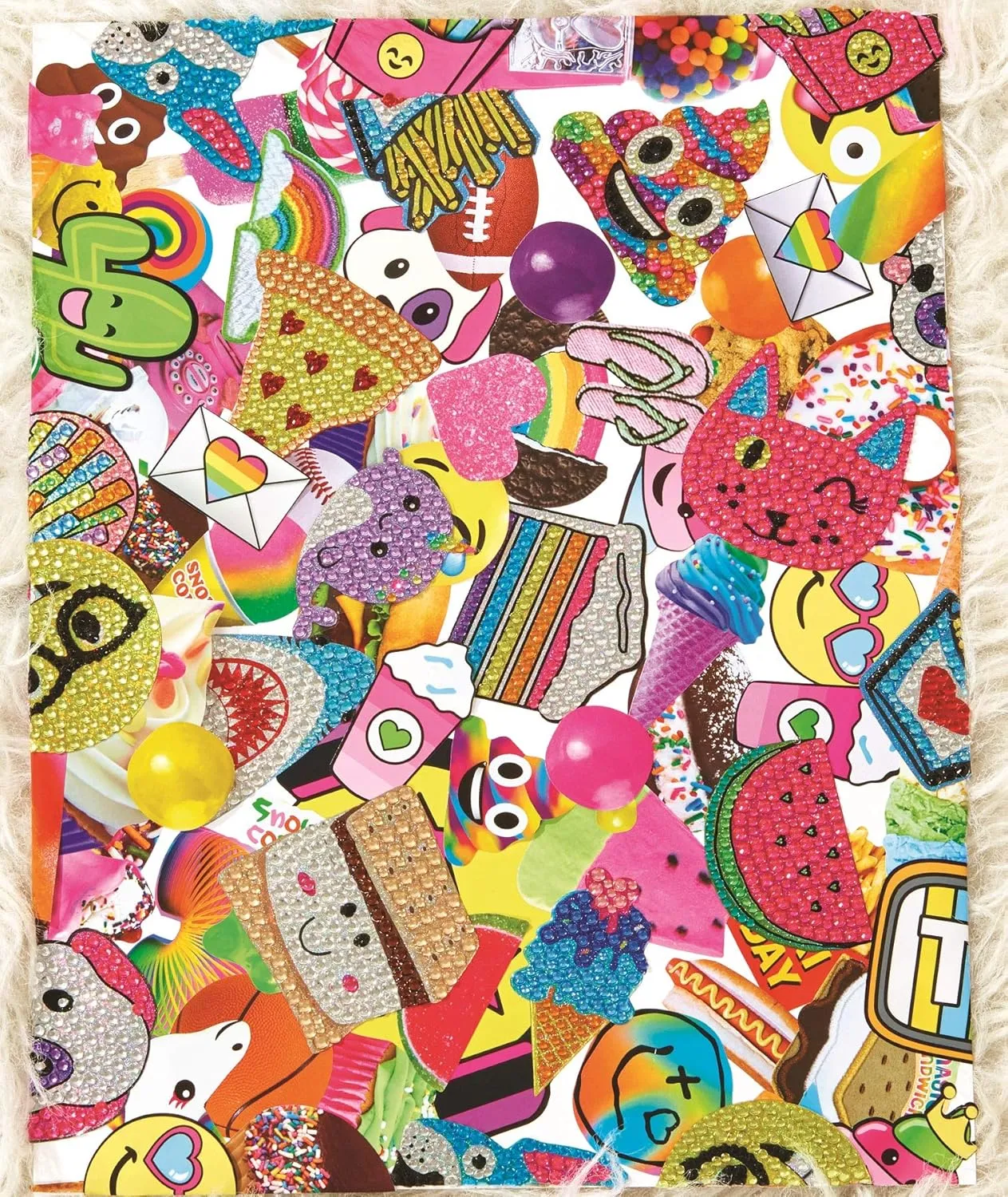 iscream Colorful Cupcakes Sheet of 5 Repositionable Vinyl Cling Decals