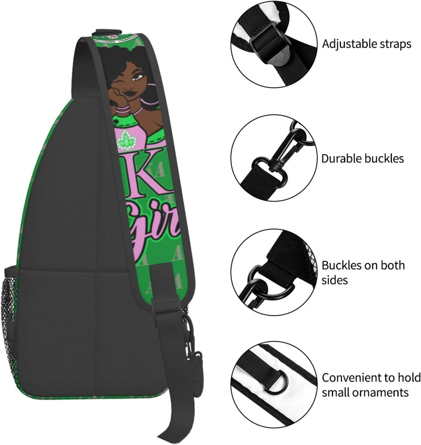 ISUNIET Crossbody Sling Backpack Chest Bags Travel Hiking Daypack Gifts for Women Shoulder Bag Casual Sport Climbing Runners