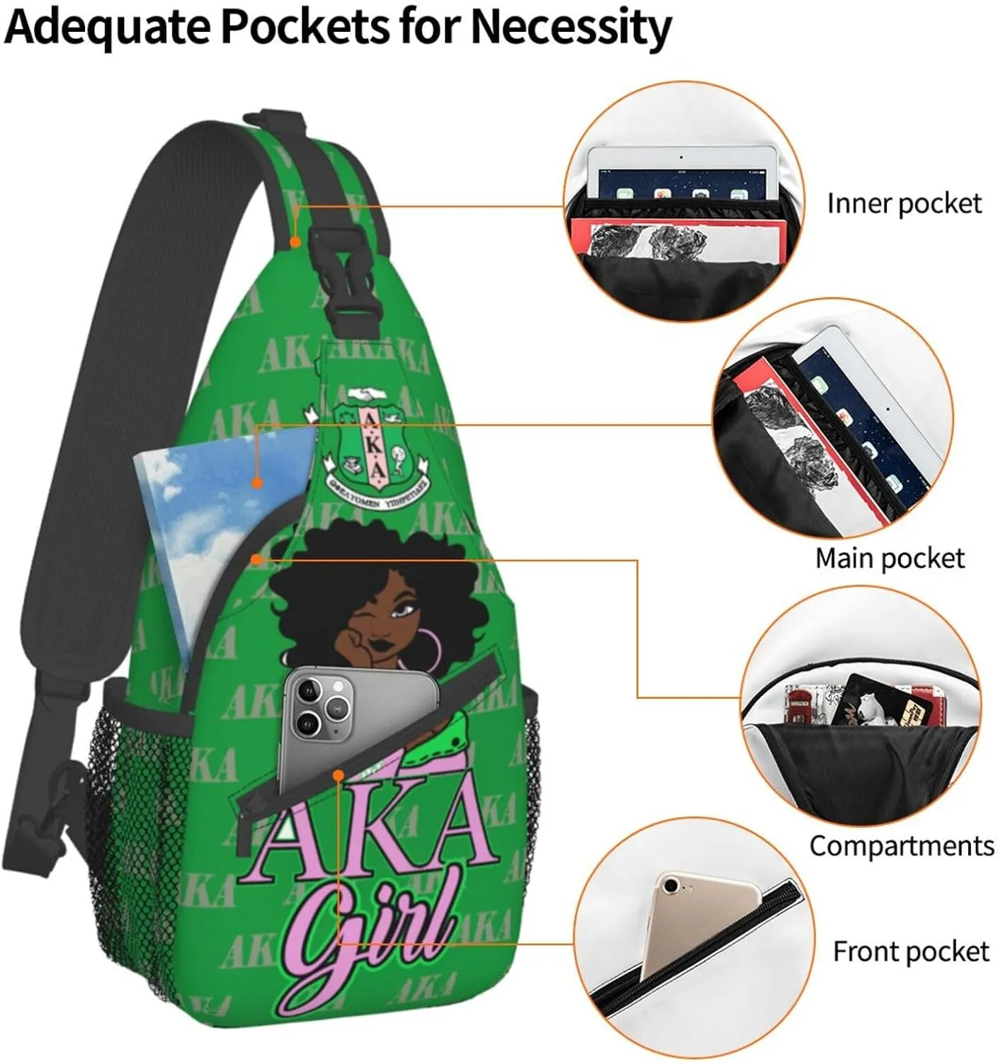 ISUNIET Crossbody Sling Backpack Chest Bags Travel Hiking Daypack Gifts for Women Shoulder Bag Casual Sport Climbing Runners