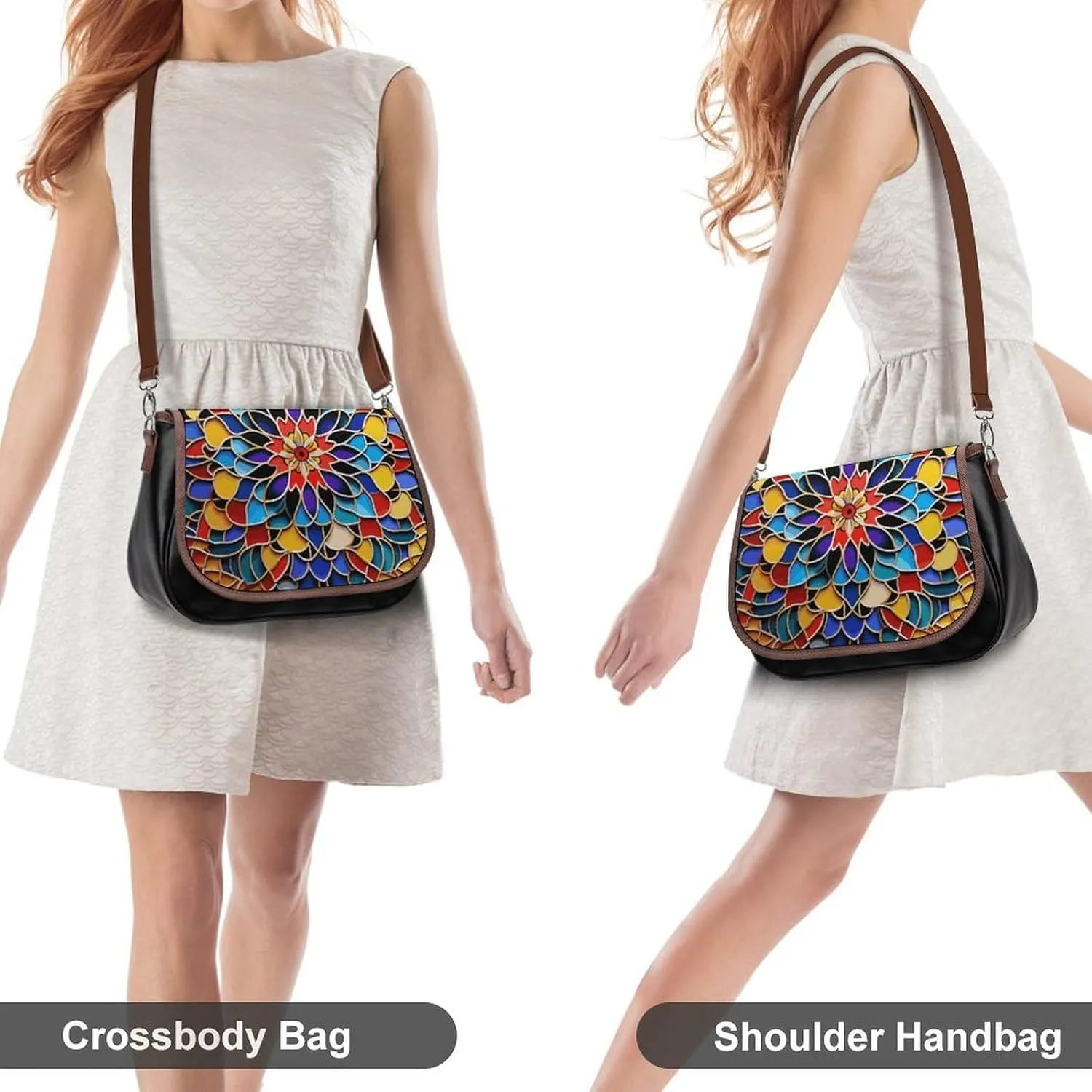 Japanese Sushi Shrimp Crossbody Bags for Women Travel Shoulder Bag Small Leather Cross Body Handbags