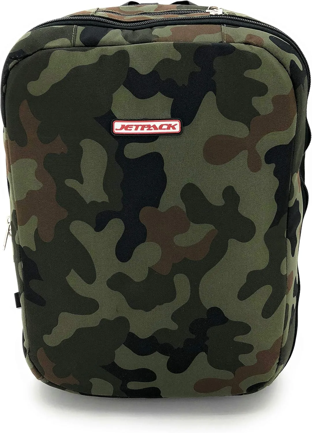 Jetpack Slim Backpack for DVS, Mobile, or Club DJ Gig Set, Bag Carry Laptop, Stand, Tablet, Headphone, Vinyl Records, USB Mobile Devices, Needle Case, Cables, Microphone & More. TSA Compliant (Camo)