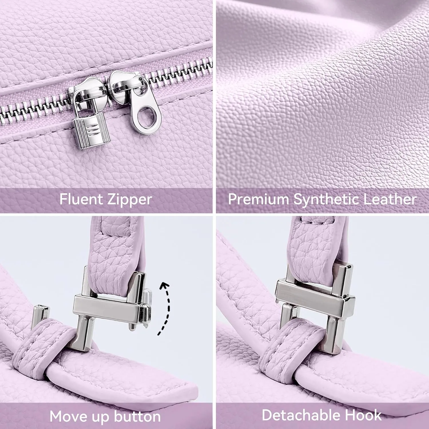 KALIDI Crossbody Bag for Women Small Top-Handle Pouch Designer Shoulder Handbag Quiet Luxury Leather Trendy Purse
