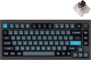 Keychron Q1 Pro Wireless Custom Mechanical Keyboard, QMK/VIA Programmable Full Aluminum 75% Layout Bluetooth/Wired RGB with Hot-swappable Keychron K Pro Brown Switch Compatible with Mac Windows Linux