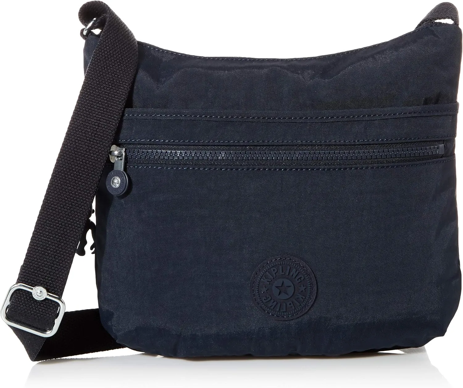 Kipling Womens Arto Bag, Lightweight Everyday Purse, Casual Nylon Shoulder Crossbody Bag, Blue Bleu 2, 11.25 L X 10.25 H X 1.5 D US