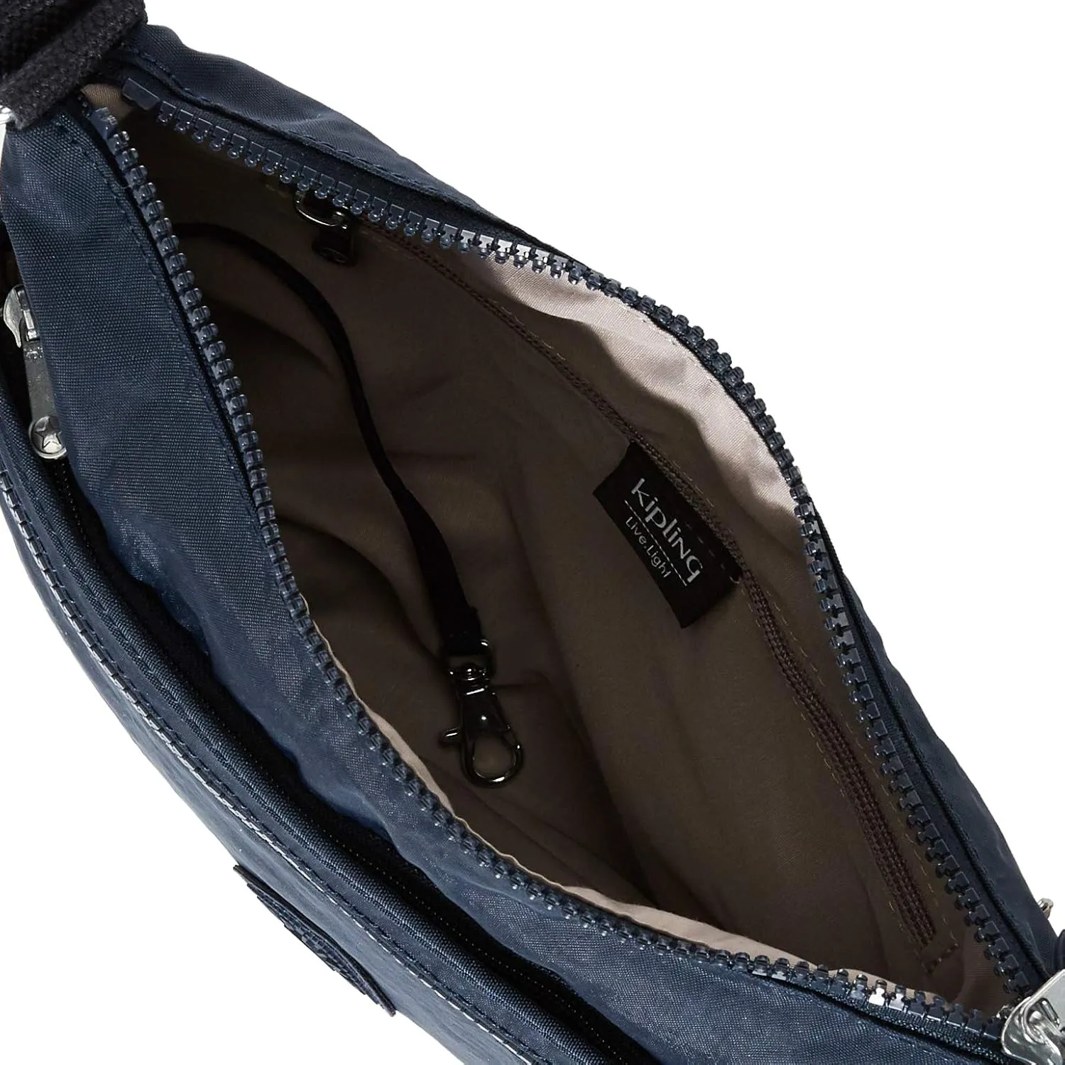 Kipling Womens Arto Bag, Lightweight Everyday Purse, Casual Nylon Shoulder Crossbody Bag, Blue Bleu 2, 11.25 L X 10.25 H X 1.5 D US