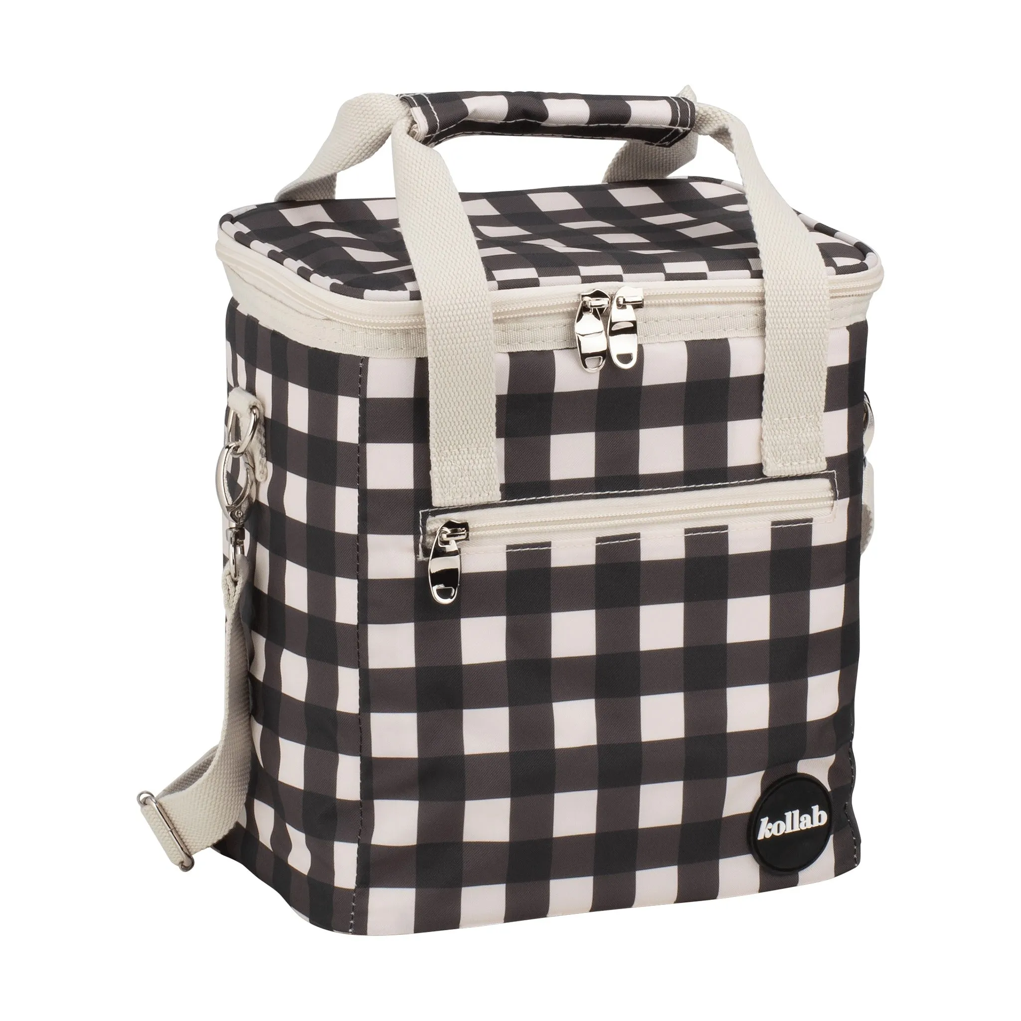 Kollab Mini Cooler Black Check