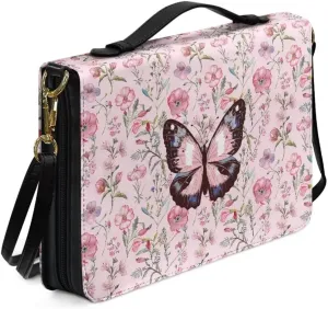 Kuiaobaty Bible Cover PU Leather Bible Protective Cover Zipper Bible Cases for Women Men