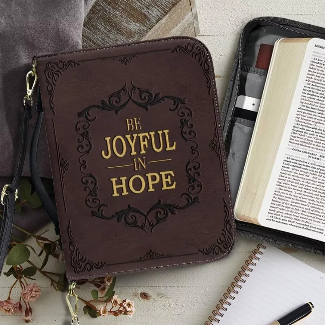 Kuiaobaty Bible Cover PU Leather Bible Protective Cover Zipper Bible Cases for Women Men