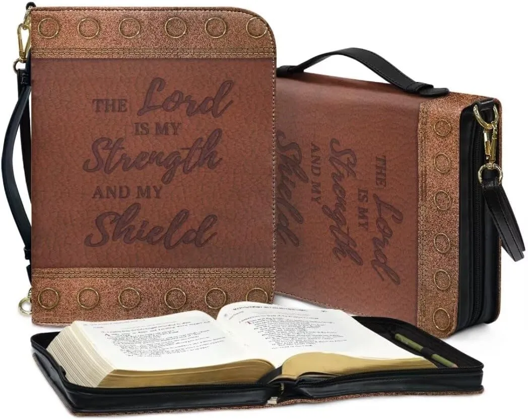 Kuiaobaty Bible Cover PU Leather Bible Protective Cover Zipper Bible Cases for Women Men