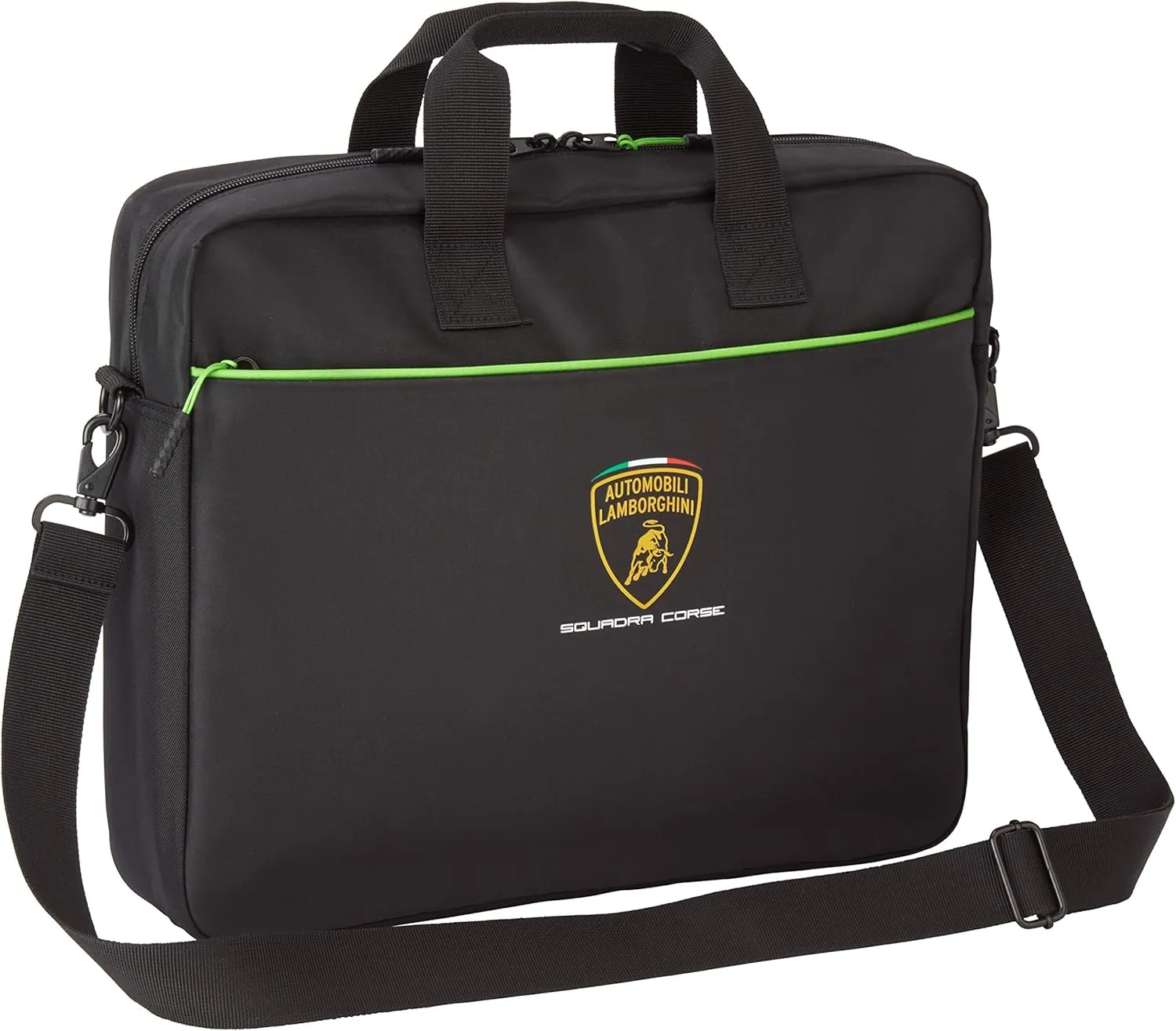 Lamborghini Squadra Corse Laptop Computer Bag Black