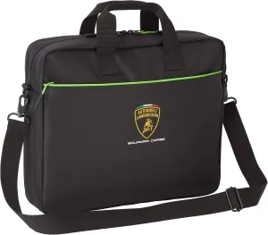 Lamborghini Squadra Corse Laptop Computer Bag Black