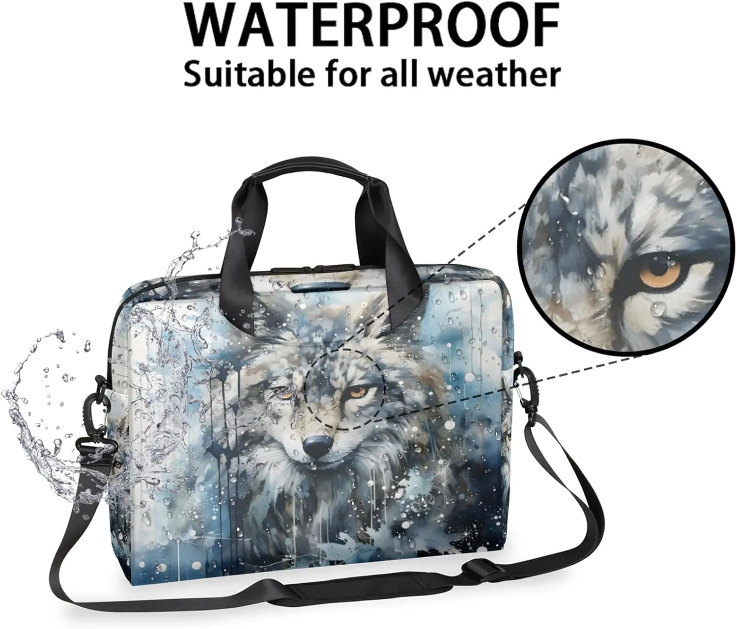 Laptop Bag 15.6 Inch Laptop Sleeve Case with Shoulder Straps Computer Slim Briefcase for Men and Women