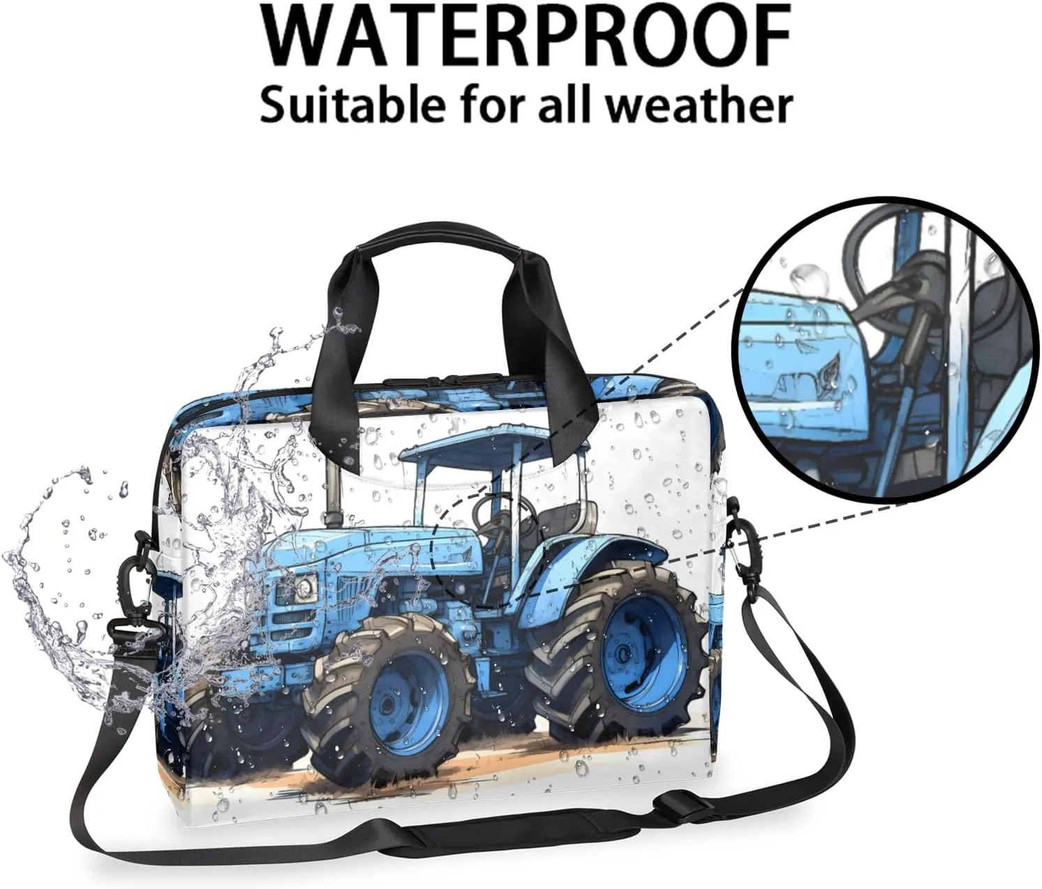 Laptop Bag 15.6 Inch Laptop Sleeve Case with Shoulder Straps Computer Slim Briefcase for Men and Women