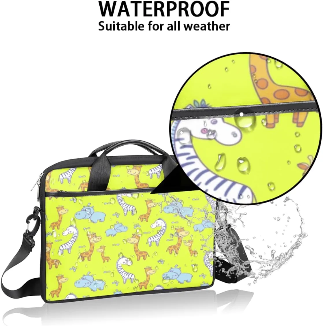Laptop Bag Case Shoulder Messenger Carrying Bag 13 14 15 Inch Waterproof Computer Sleeve Cover