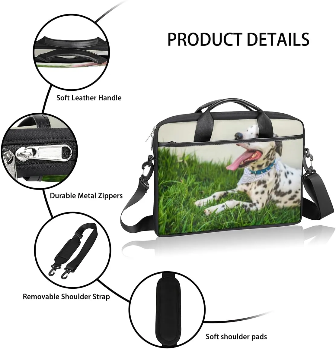 Laptop Bag Case Shoulder Messenger Carrying Bag 13 14 15 Inch Waterproof Computer Sleeve Cover