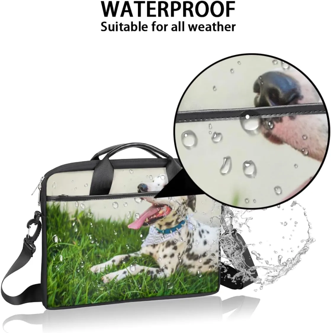Laptop Bag Case Shoulder Messenger Carrying Bag 13 14 15 Inch Waterproof Computer Sleeve Cover