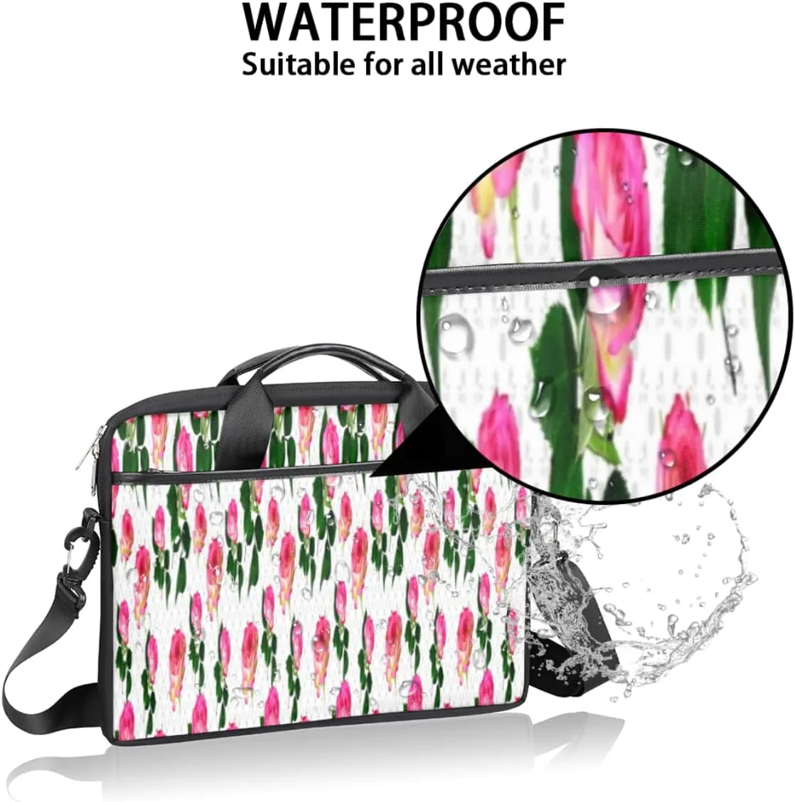 Laptop Bag Case Shoulder Messenger Carrying Bag 13 14 15 Inch Waterproof Computer Sleeve Cover