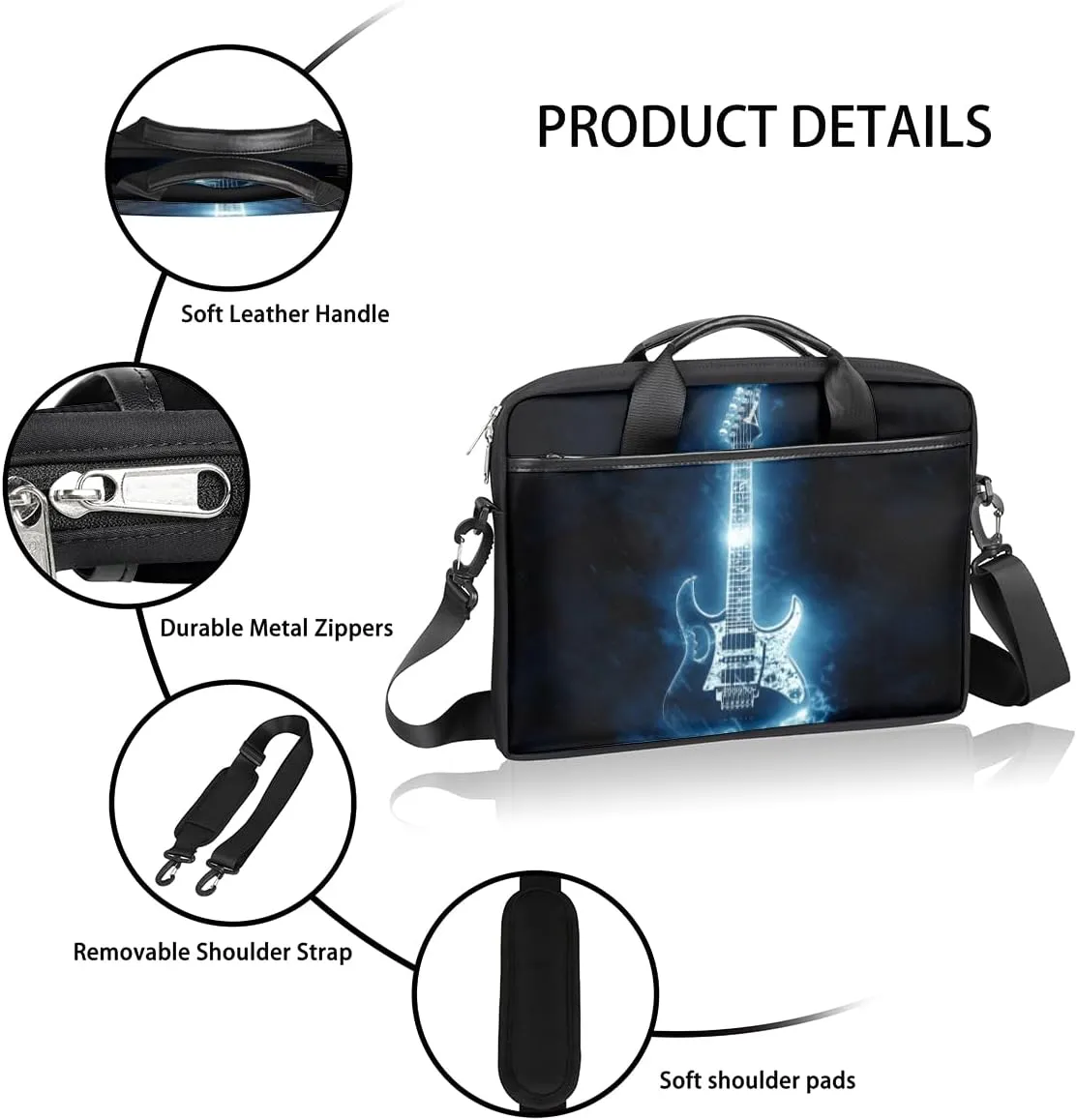 Laptop Bag Case Shoulder Messenger Carrying Bag 13 14 15 Inch Waterproof Computer Sleeve Cover