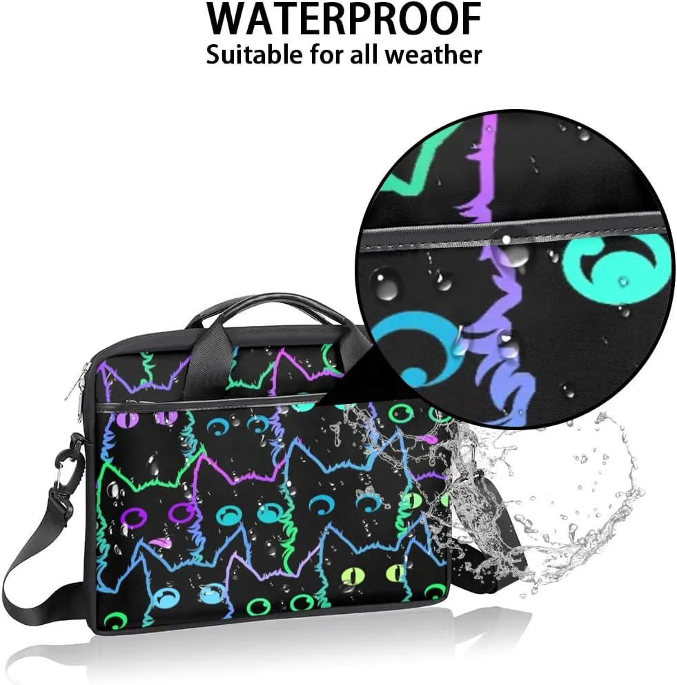 Laptop Bag for Women Men, 15.6 inch Messenger Shoulder Bags, Water Resistant Computer Bag Sleeve