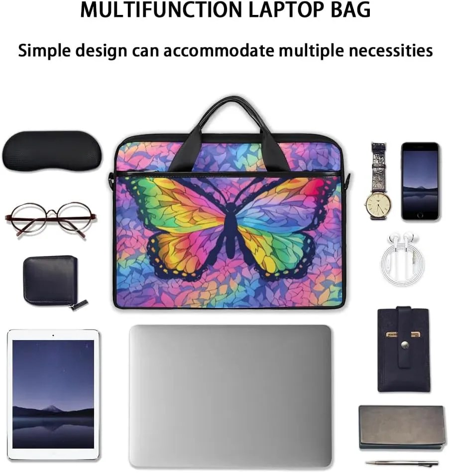 Laptop Bag Waterproof Laptop Shoulder Bag with Adjustable And Removable Shoulder Strap Fits Laptop 13-15.6 Inch