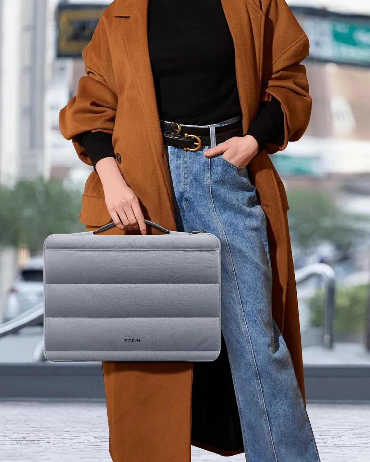 Laptop Carrying Case 16 Inch Compatible with MacBook, Dell, HP, Lenovo, ASUS Notebook, Laptop Bag with 2 Pockets & Handle, Lightweight & Water-Resistant, Gray