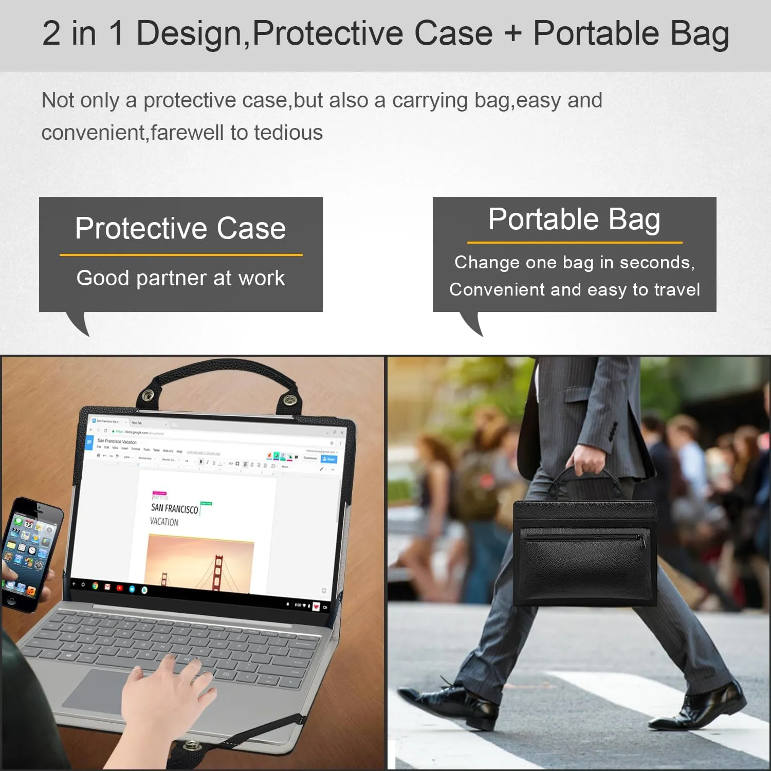 Laptop Case Cover Sleeve for HP Envy x360 15-esXXXX 15m-es0013dx 15-es2026nr/ENVY x360 15-euXXXX 15-eu0097nr with Portable Bag with Bag Handle,Blue