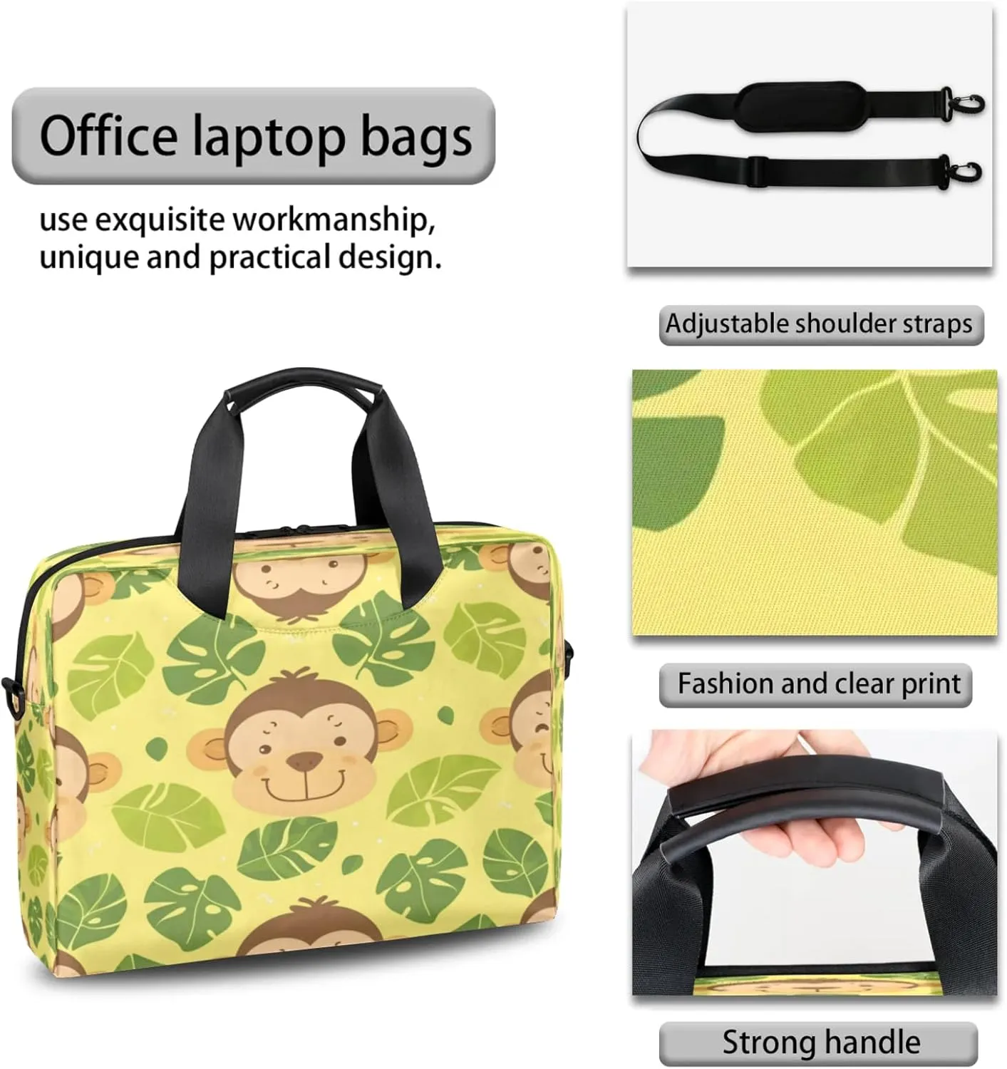 Laptop Shoulder Bag Compatible with Handle, Messenger Shoulder Case for Laptop or Tablet, Laptop Carrying Case