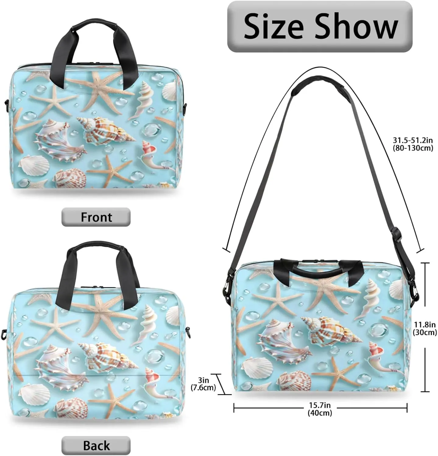 Laptop Shoulder Bag Compatible with Handle, Messenger Shoulder Case for Laptop or Tablet, Laptop Carrying Case