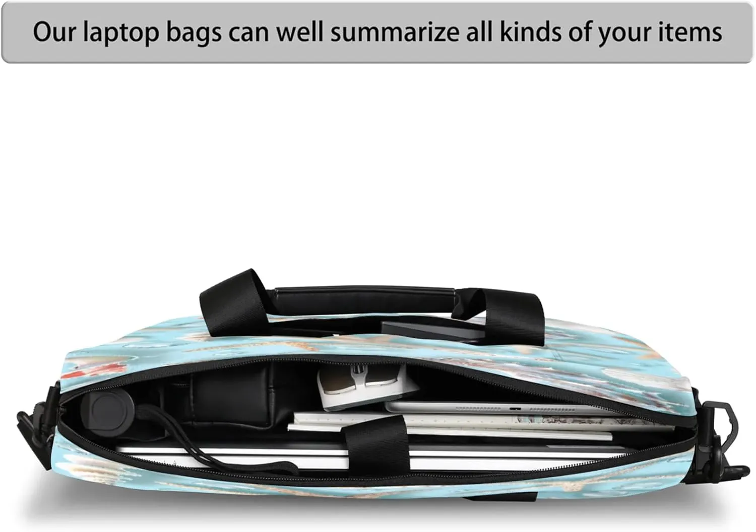 Laptop Shoulder Bag Compatible with Handle, Messenger Shoulder Case for Laptop or Tablet, Laptop Carrying Case