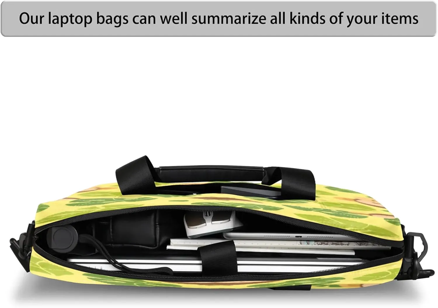Laptop Shoulder Bag Compatible with Handle, Messenger Shoulder Case for Laptop or Tablet, Laptop Carrying Case