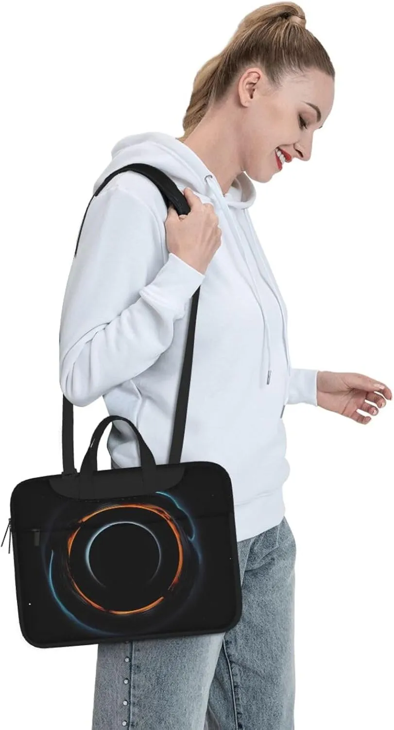 Laptop Shoulder Bag Messenger Bag for Men Women Mysterious Cosmic Black Holes Laptop Bag Computer Bag