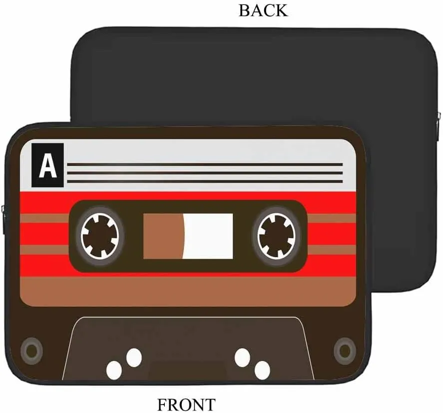 Laptop Sleeve Bag 15.4 15.6 Inch,Colorful Retro Audio Cassettes Tape Music Protective Polyester Computer Cases Laptop Cover Briefcase Bag Tablet Travel Cover