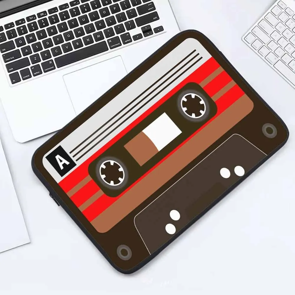 Laptop Sleeve Bag 15.4 15.6 Inch,Colorful Retro Audio Cassettes Tape Music Protective Polyester Computer Cases Laptop Cover Briefcase Bag Tablet Travel Cover