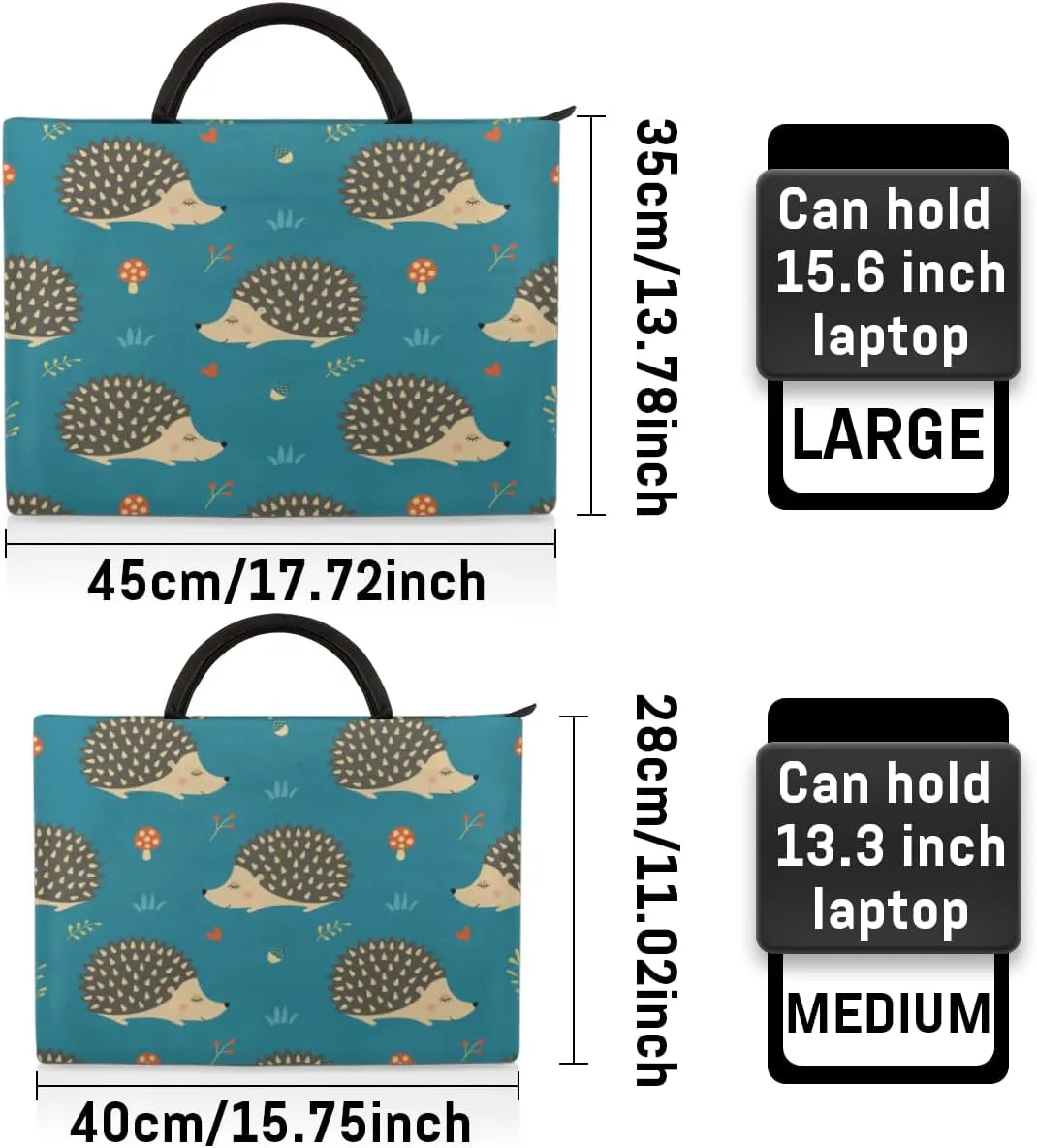 Laptop Sleeve Case for Women Men Laptop Bag Durable Travel Computer Carrying Bag with Handle Accessories Bags