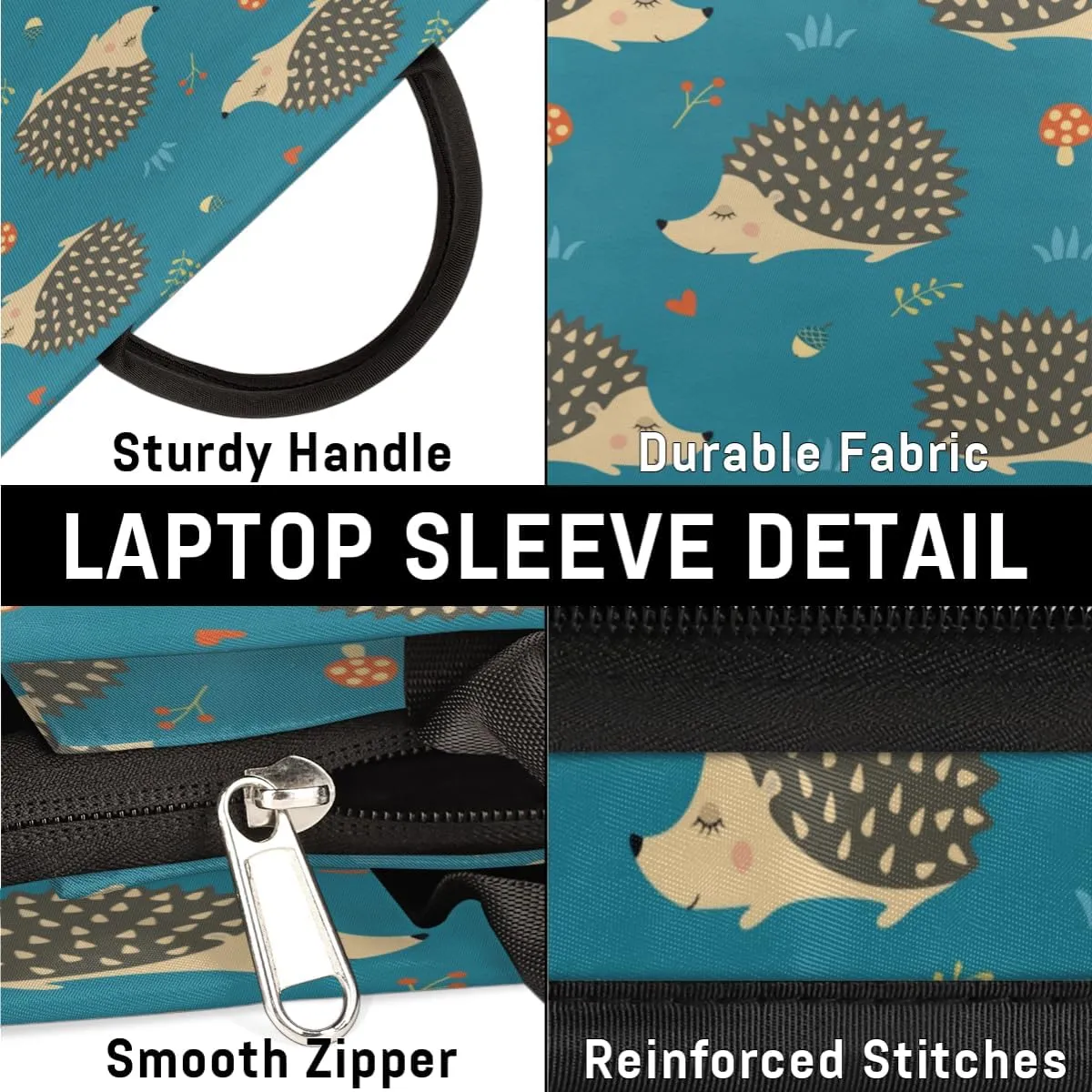 Laptop Sleeve Case for Women Men Laptop Bag Durable Travel Computer Carrying Bag with Handle Accessories Bags