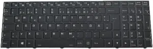 Laptop with Backlit Keyboard for Axxiv Ferm 17F17 German GR Black with Sliver Frame New