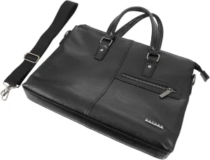 Large Capacity Leather Business Bag Portable Laptop Briefcase for Work Stylish Tote Bag for Men and Women Versatile Travel Laptop Bag Padded Computer Portfolio Bag