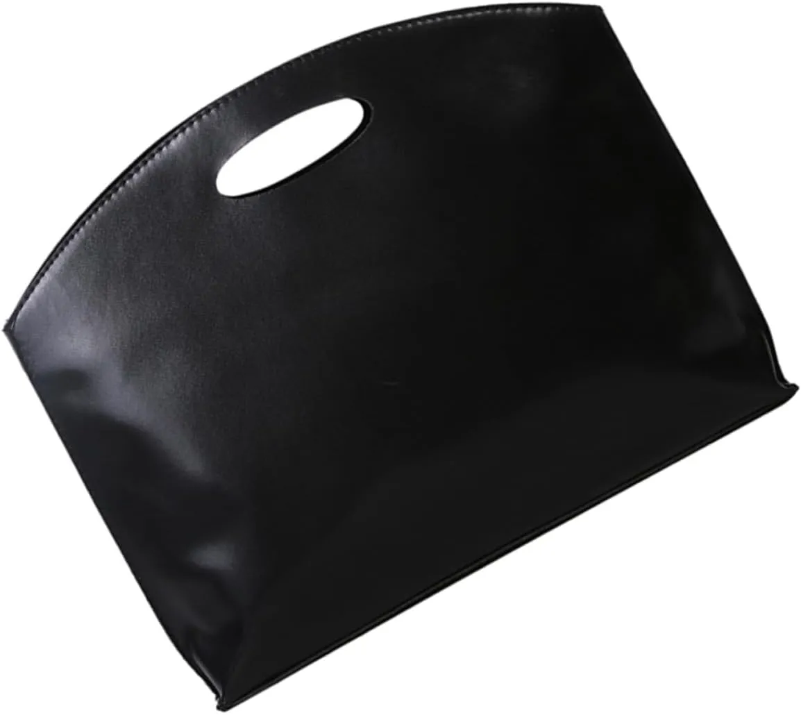 Large Tote Bag for Men Pu Leather Briefcase Simple Briefcase Chic Portfolio Bag